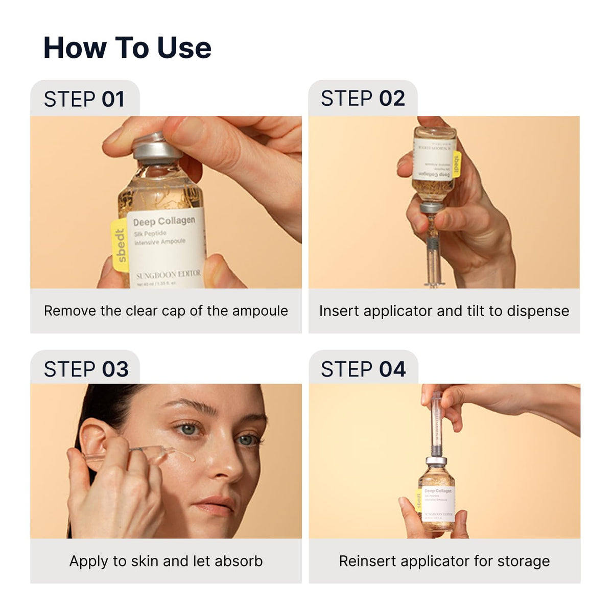 SUNGBOON EDITOR Ampoule dropper applicator