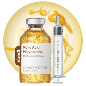 SUNGBOON EDITOR Sérum Kojic Acide 40ml vue avant avec texture soyeuse