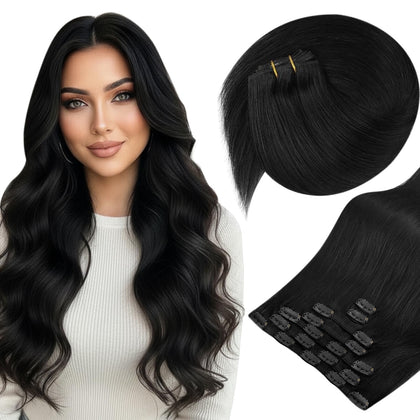 Sunny Hair Clip-in Extensions 20 pouces couleur noire