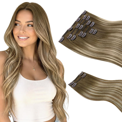 Sunny Hair Extensions Ombre 18 pouces vue avant