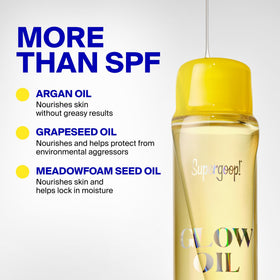 Supergoop! Glow Oil SPF 50 en extérieur