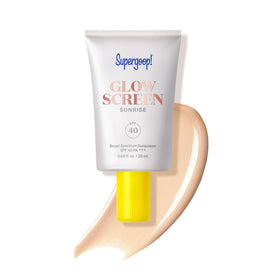 Supergoop! Glowscreen SPF 40, 20 mL en tube avec bouchon doré