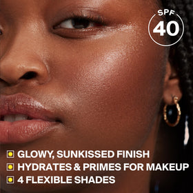 Supergoop! Glowscreen SPF 40 côté démontrant l'emballage