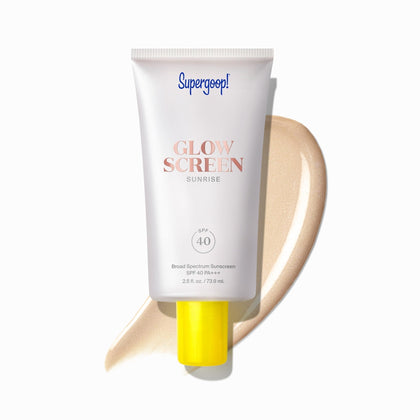 Supergoop! Glowscreen SPF 40 tube avant avec texture brillante