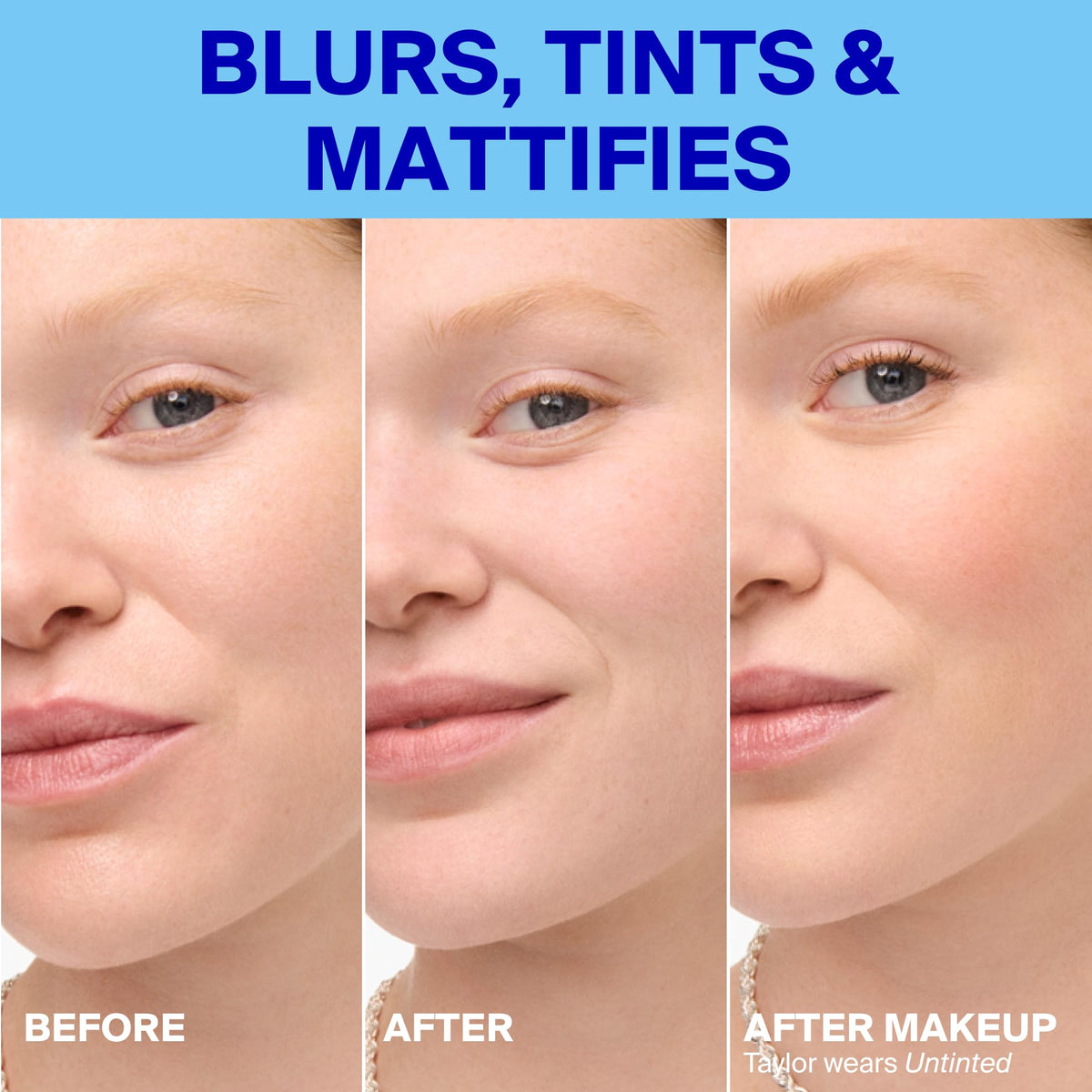 Supergoop! Mattescreen Minéral SPF 40 couleur neutre sur la peau