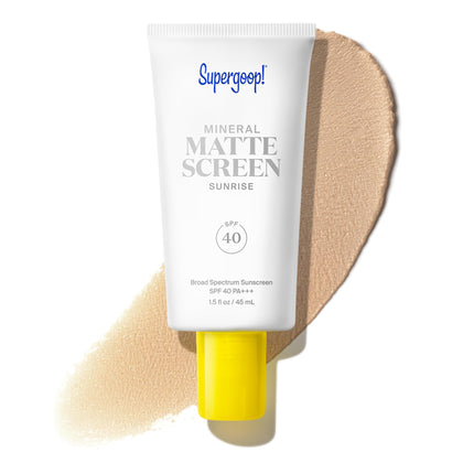 Supergoop! Mattescreen Solaire Minéral SPF 40, tube de 45 mL