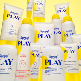 Supergoop! PLAY Antioxidant Body Mist in outdoor setting