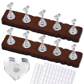 Support d'ongles magnétique ESUOHYM en bois avec porte-ongles