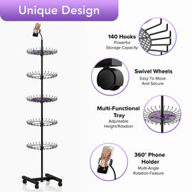 Support de coiffure Qxcynb avec téléphone intégré pendant usage