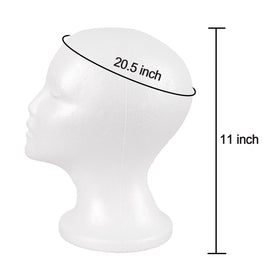 Support de perruque MapofBeauty en mousse, vue arrière