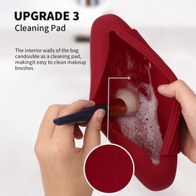 Support de pinceaux AGIKET en silicone doux, vue latérale