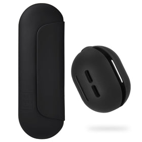 Support de pinceaux AGIKET vue de face avec éponge de maquillage