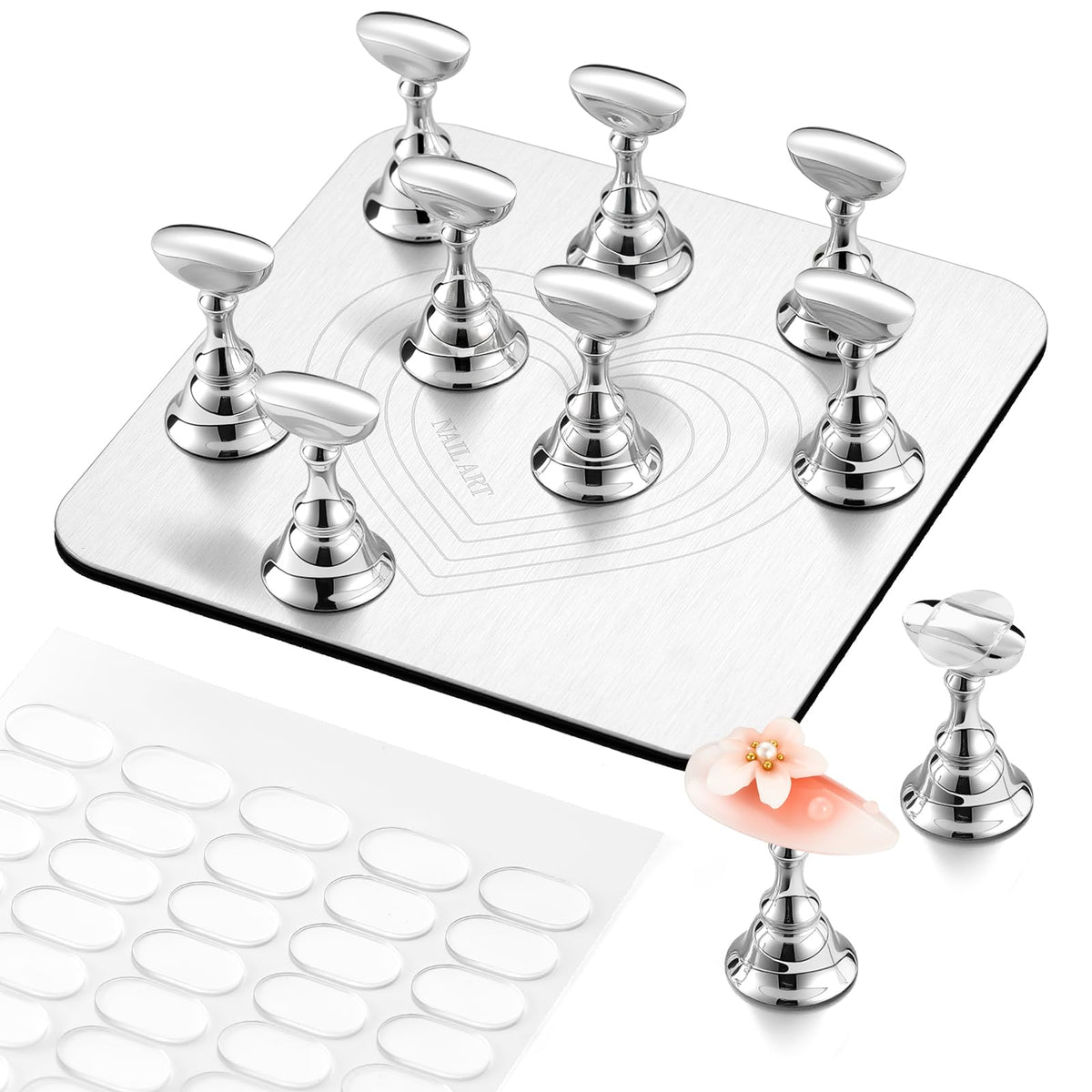 Support magnétique Makartt pour ongles press-on avec base métallique