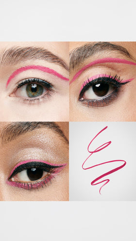 swatch de l'eyeliner stila Cosmic Pink sur la peau
