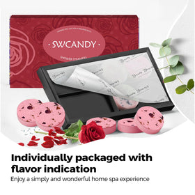 SWCANDY Rose Shower Steamers 8 Pack - emballage