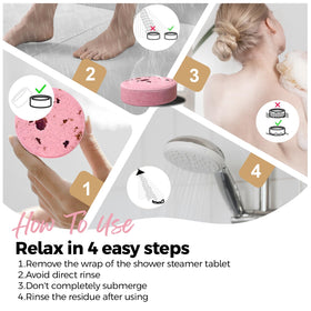 SWCANDY Rose Shower Steamers - ensemble de 8