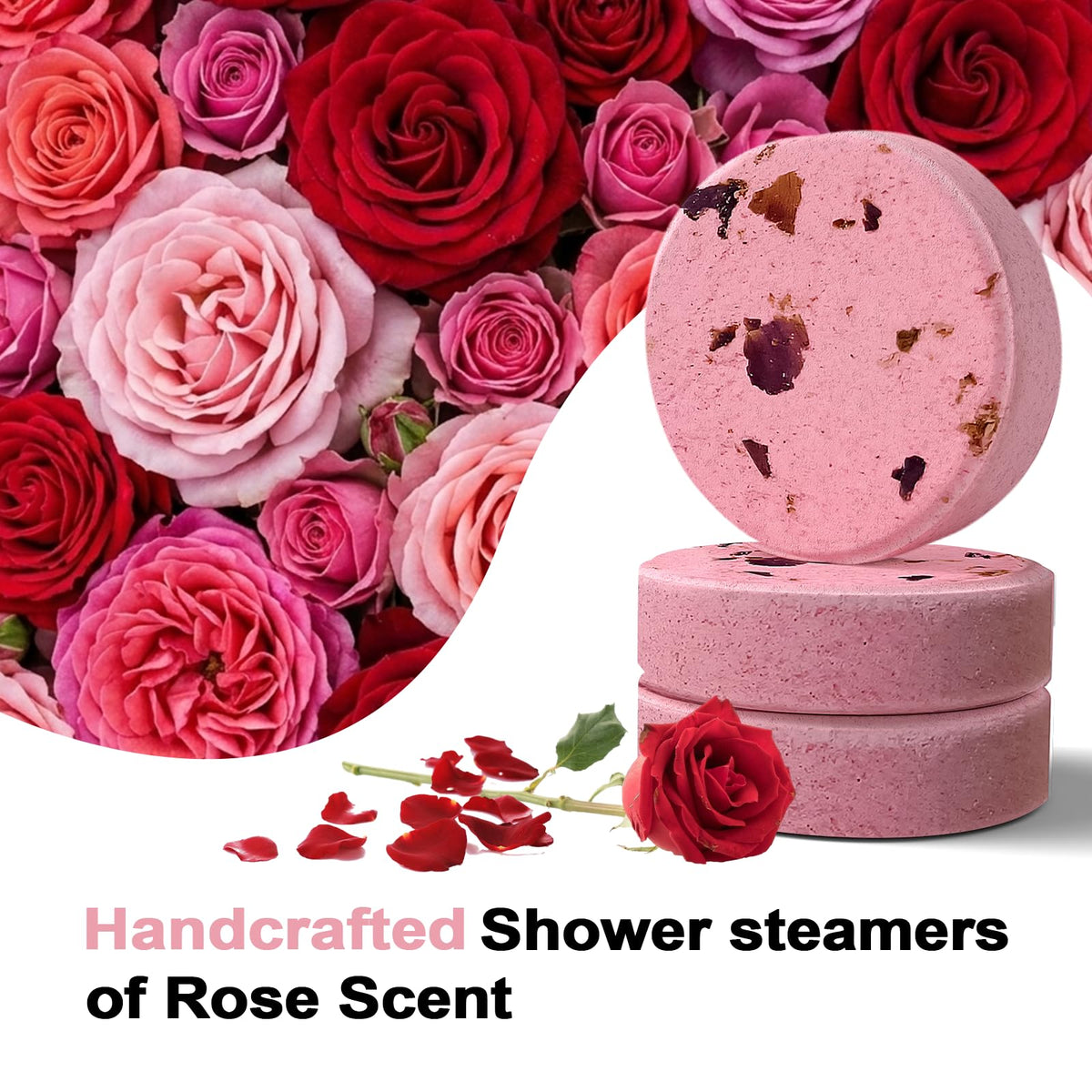 SWCANDY Rose Shower Steamers - pastille rose