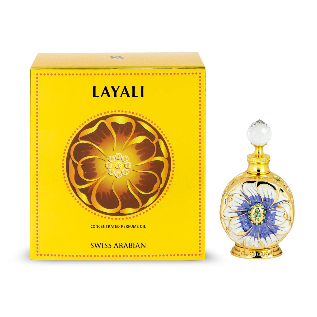 Swiss Arabian Layali Parfum Huile 15 ml en flacon
