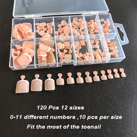 SWRITATSK faux ongles de pieds en pack, dimensions 15,8 × 8 × 1,9 cm