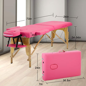 Table de massage BestMassage avec accessoires de spa autour