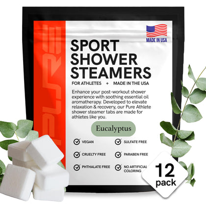 Tablettes de douche Pure Athlete Eucalyptus en paquet avant