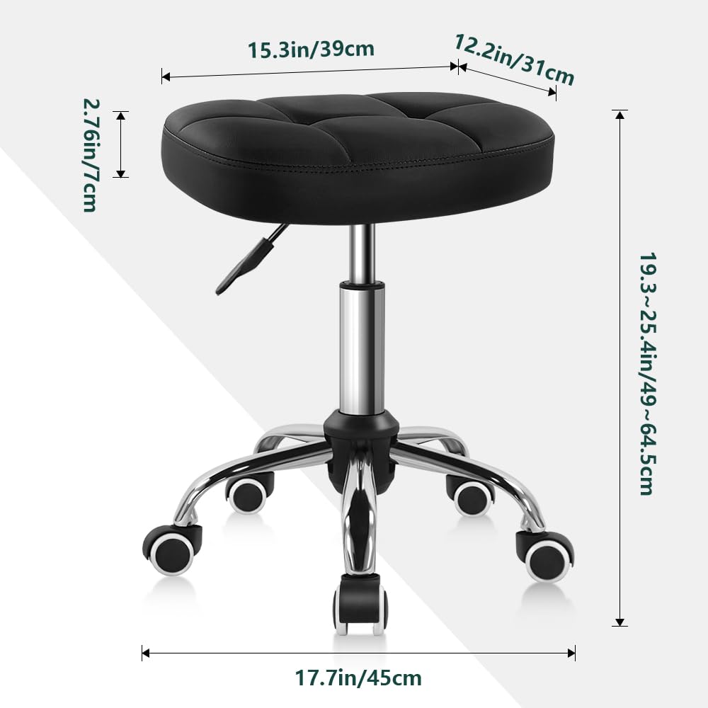 Tabouret BFTOU réglable en hauteur avec 5 roulettes