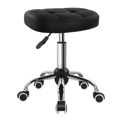 Tabouret minimaliste BFTOU rotatif noir avec siège carré