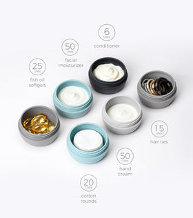 TakeToday Contenants de Voyage 2oz Abricot - vue arrière