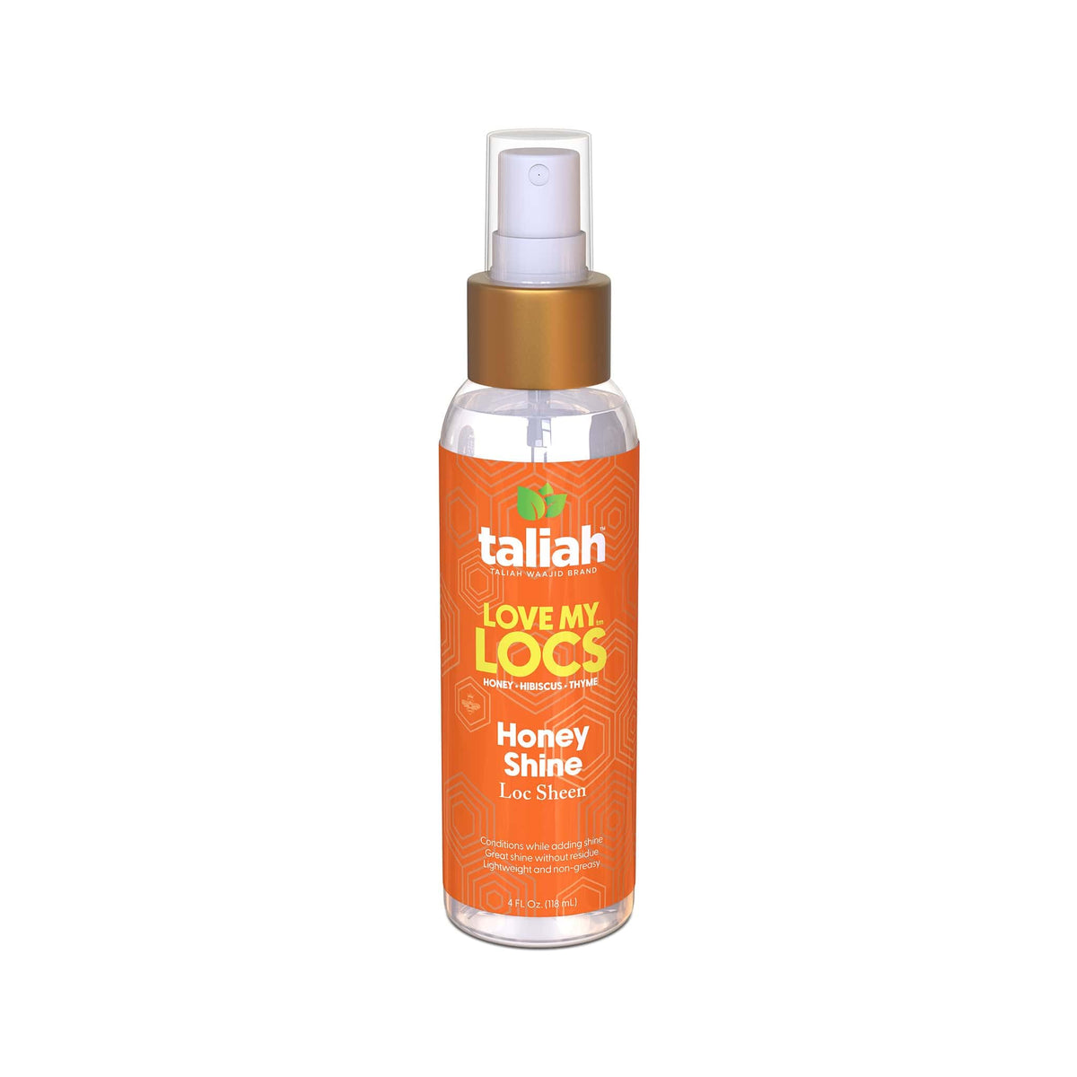 Taliah Waajid Love My Locs Honey Shine Spray sur une coiffeuse