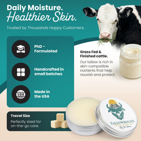 Tallowbourn Baume de Graisse de Boeuf Élevé à l'Herbe 50g texture