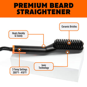 TAME THE WILD Brosse à Barbe Chauffante en utilisation