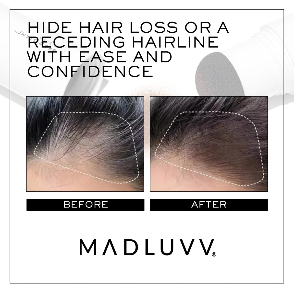 Tampon à Sourcils MADLUVV avec capuchon ouvert