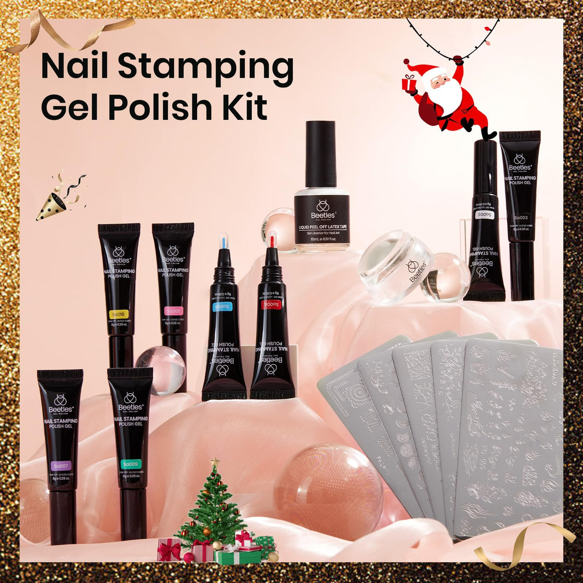 Tampon en silicone transparent pour nail art beetles