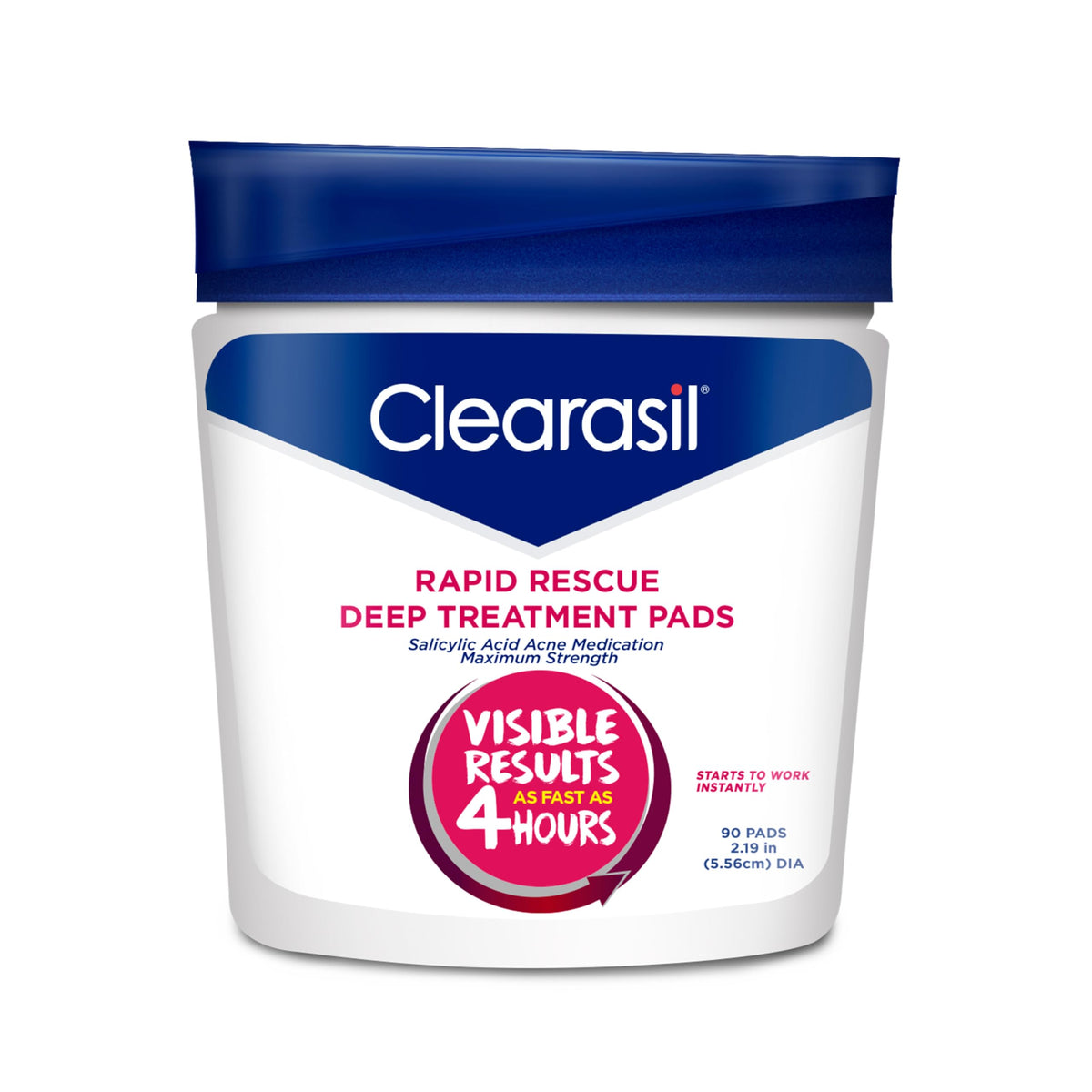 Tampons Clearasil Rapid Rescue 90 unités vue de face