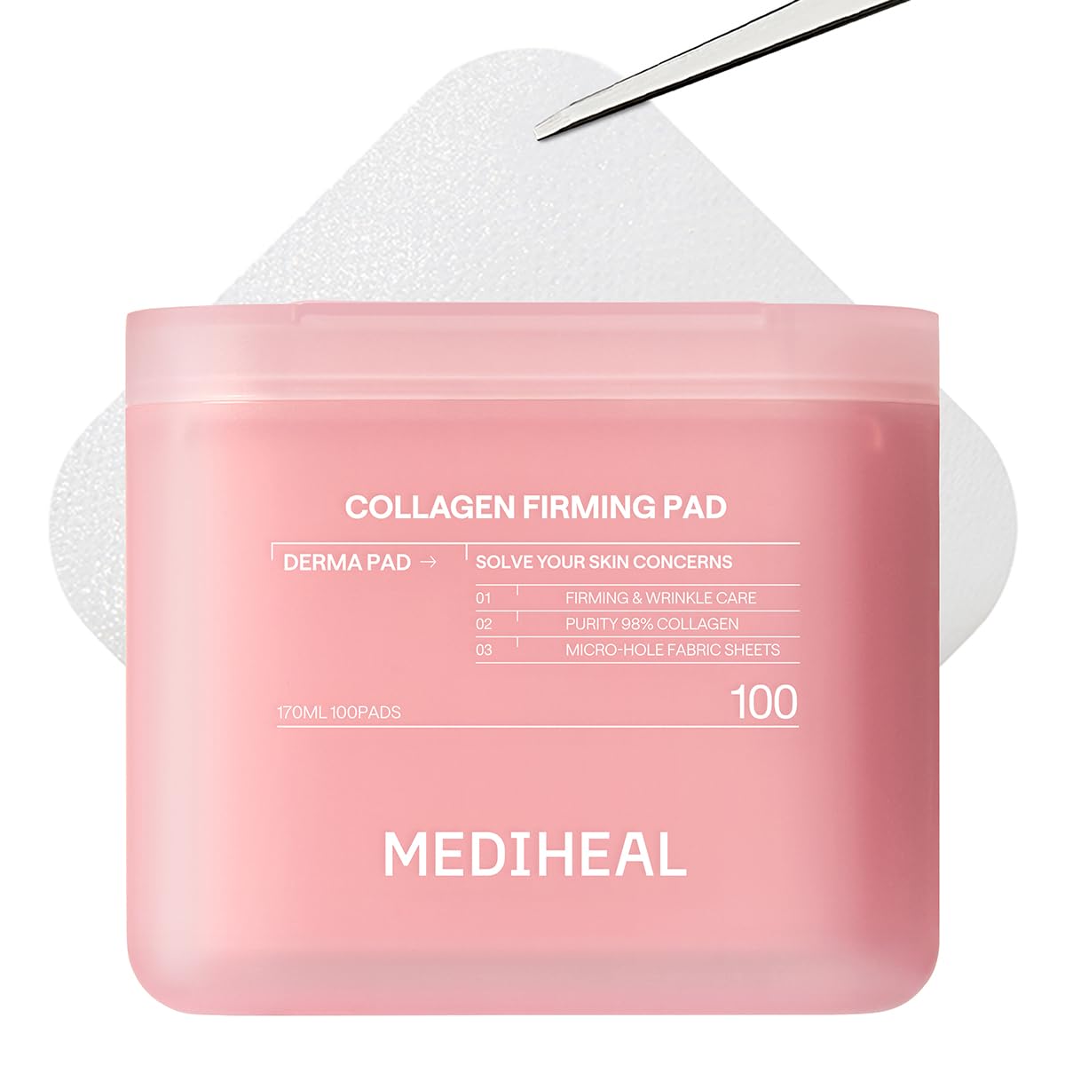 Tampons de tonique MEDIHEAL Retinol & Peptides 100 unités vue de face