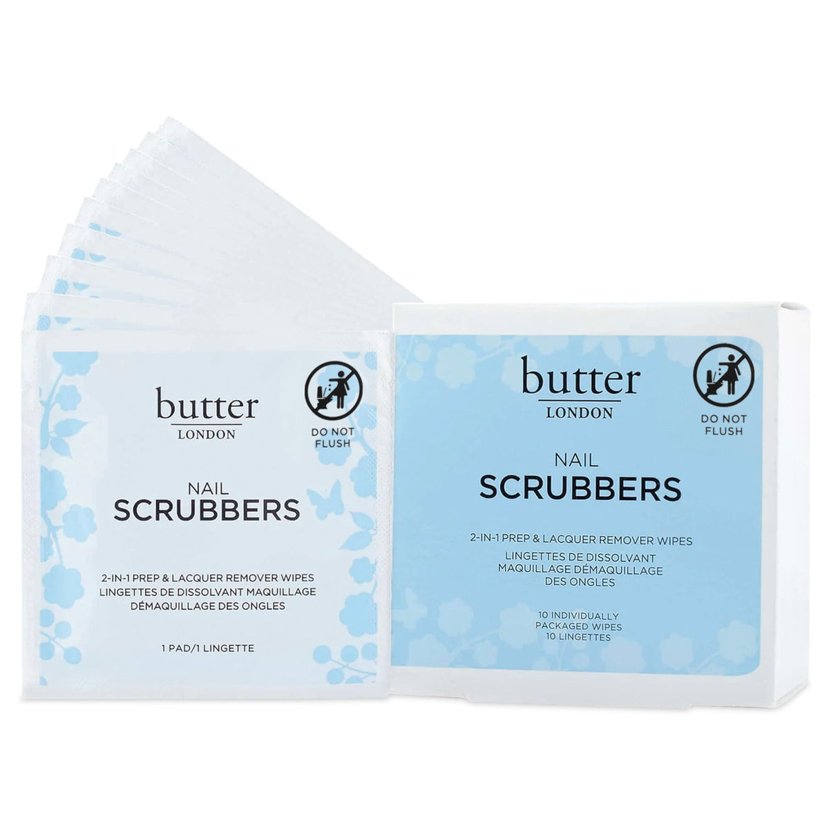 Tampons démaquillants butter LONDON emballés individuellement