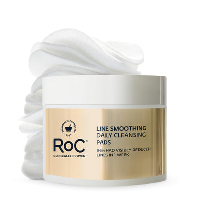 Tampons démaquillants RoC Disques Exfoliants vue avant avec packaging