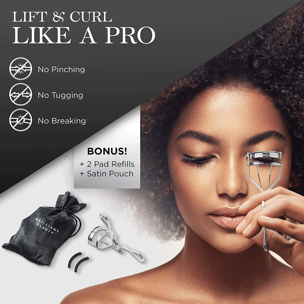 Tampons en silicone du recourbe-cils Brilliant Beauty