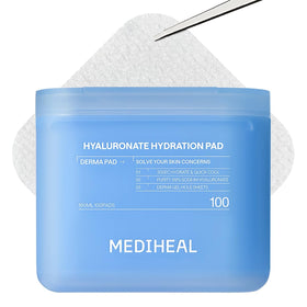 Tampons Hydratants Hyaluronate MEDIHEAL en boîte de 100 unités