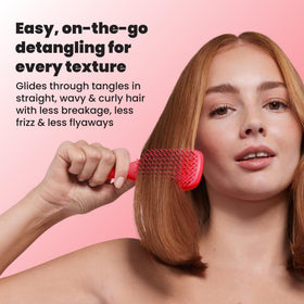 TANGLE TEEZER Brosse à Cheveux Démêlante Mini Pink Punch vue de côté