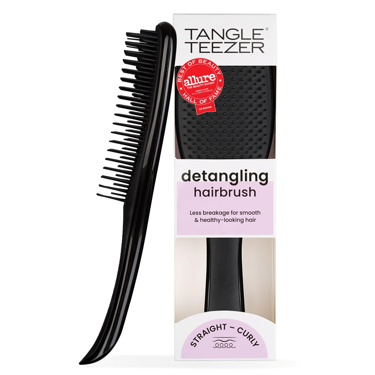 TANGLE TEEZER Brosse Démêlante Ultimate en noir Liquorice vue de face