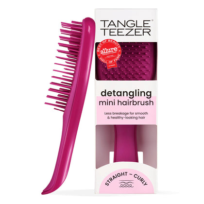 TANGLE TEEZER Mini Brosse à Cheveux Démêlante Électrique Framboise vue de face