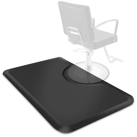 Tapis antifatigue Saloniture 3 ft x 5 ft noir vue de face