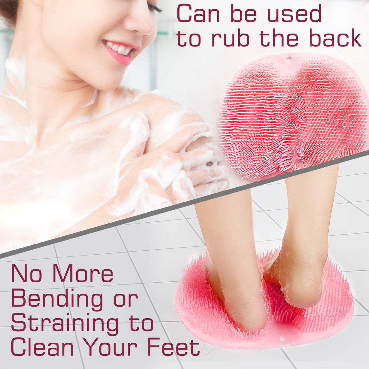 Tapis de douche SZZYXD avec un trou de suspension