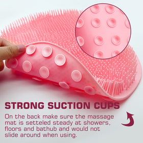 Tapis de douche SZZYXD en gros plan sur les ventouses