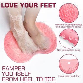 Tapis de douche SZZYXD montrant les poils exfoliants