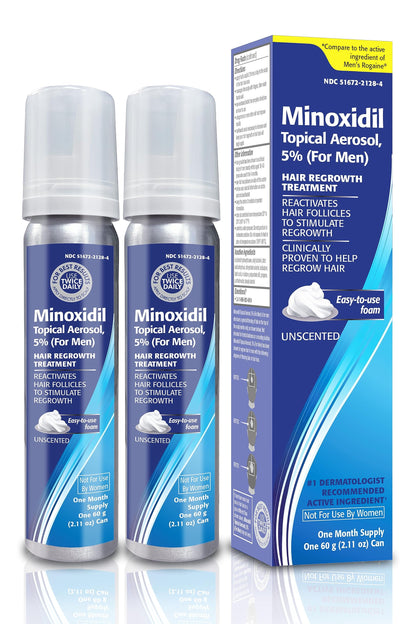 TARO Minoxidil 5% aérosol mousse traitement de repousse des cheveux