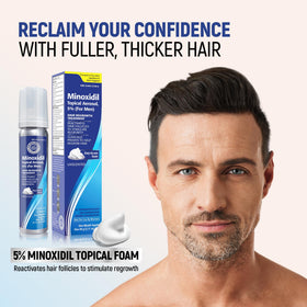 TARO Minoxidil 5% Mousse Topique packaging et instructions