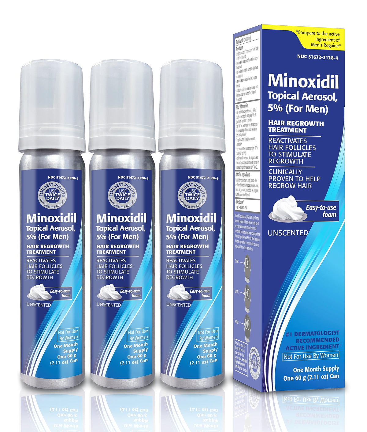 TARO Minoxidil Mousse 5% packaging vue avant