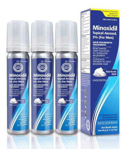 TARO Minoxidil Mousse 5% packaging vue avant